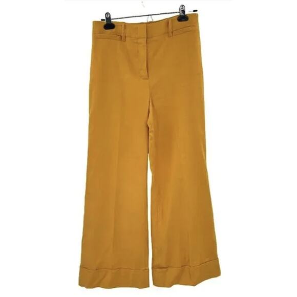 Dorothee Schumacher Mustard Yellow/Ochre Wide Leg Pants - Picture 1 of 9